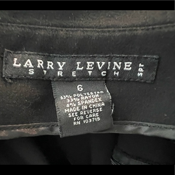 🖤 Larry Levine Black Stretch Ruffle Mini Skirt - Size 6 - Picture 7 of 7